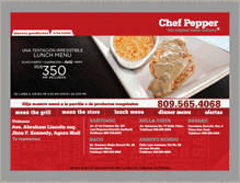 Tablet Screenshot of chefpepper.com.do